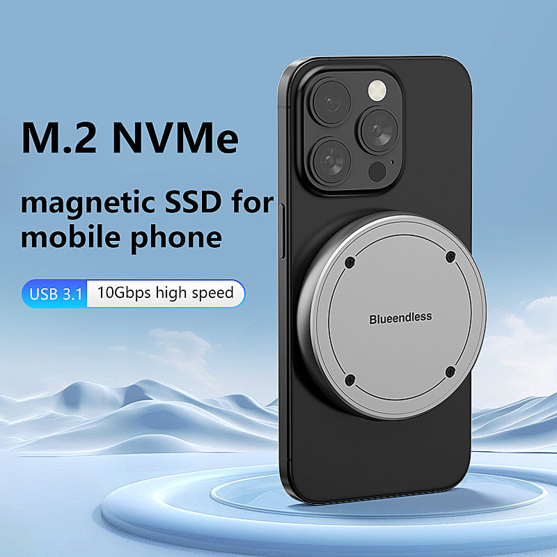 M.2 Magnetic Portable SSD 256/512/1TB - 10Gbps External SSD for Smartphones & Computers - The Shop At Crown Perth