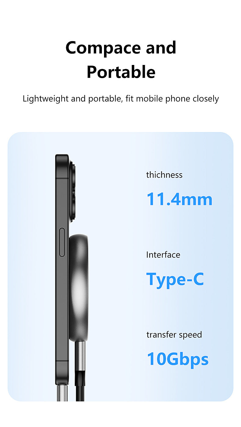 M.2 Magnetic Portable SSD 256/512/1TB - 10Gbps External SSD for Smartphones & Computers - The Shop At Crown Perth