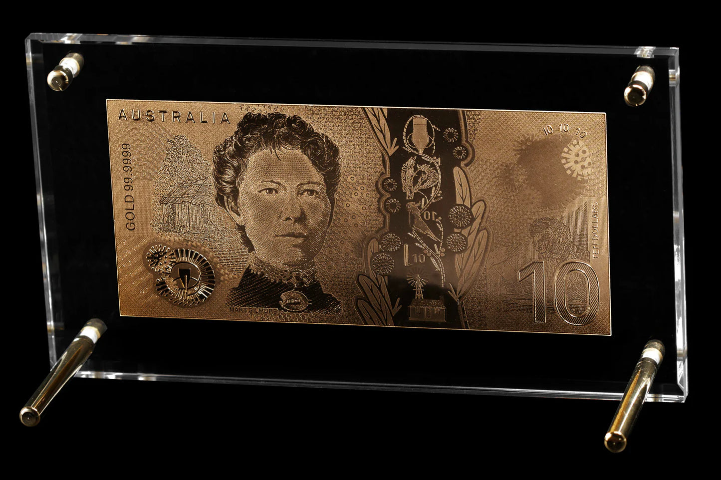 24 Carat Gold Australian $20, $10 & $5 Banknote