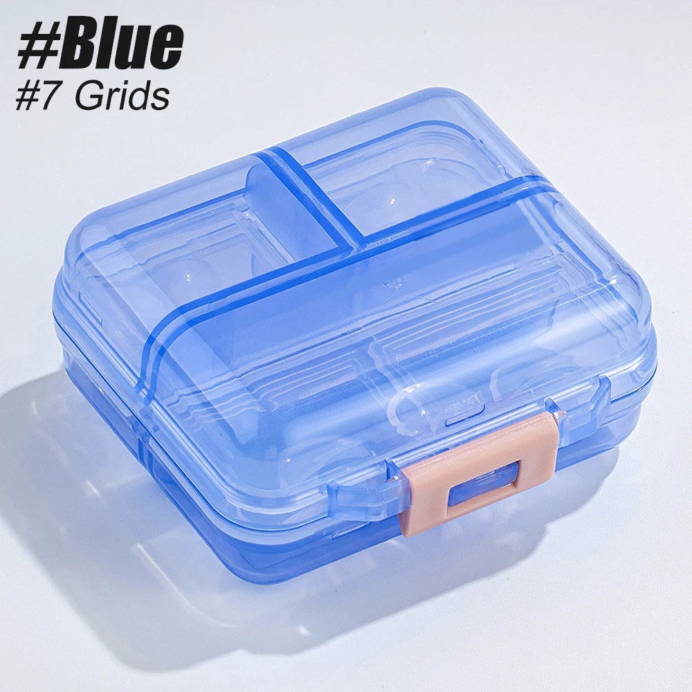 1PCS Portable Travel Pill Organizer with 7/8 Compartments,Weekly Pill Case Waterproof Pill Box for Daily Vitamins and Medicine - The Shop At Crown Perth