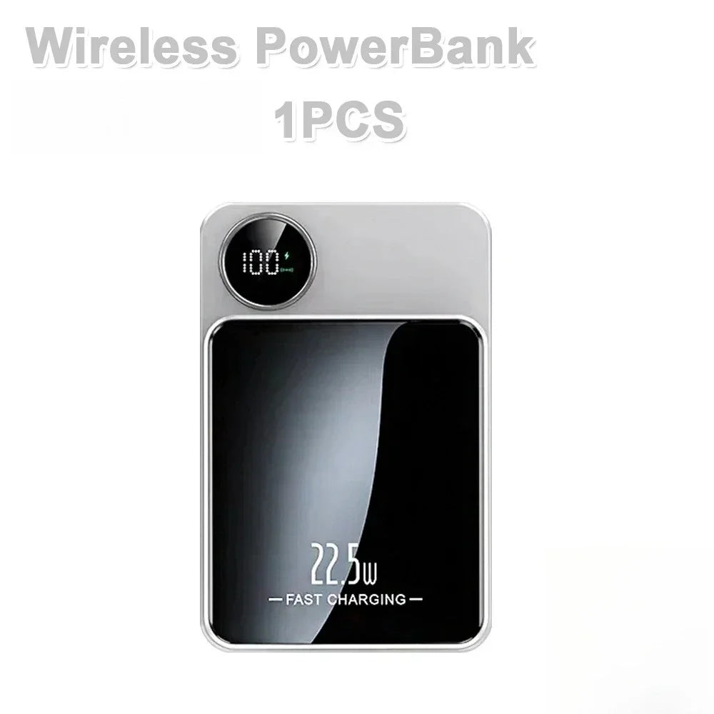22.5W Fast Charging Wireless Magnetic Power Bank Portable External Battery 10000mAh PowerBank Adapter for IPhone Samsung Huawei - The Shop At Crown Perth