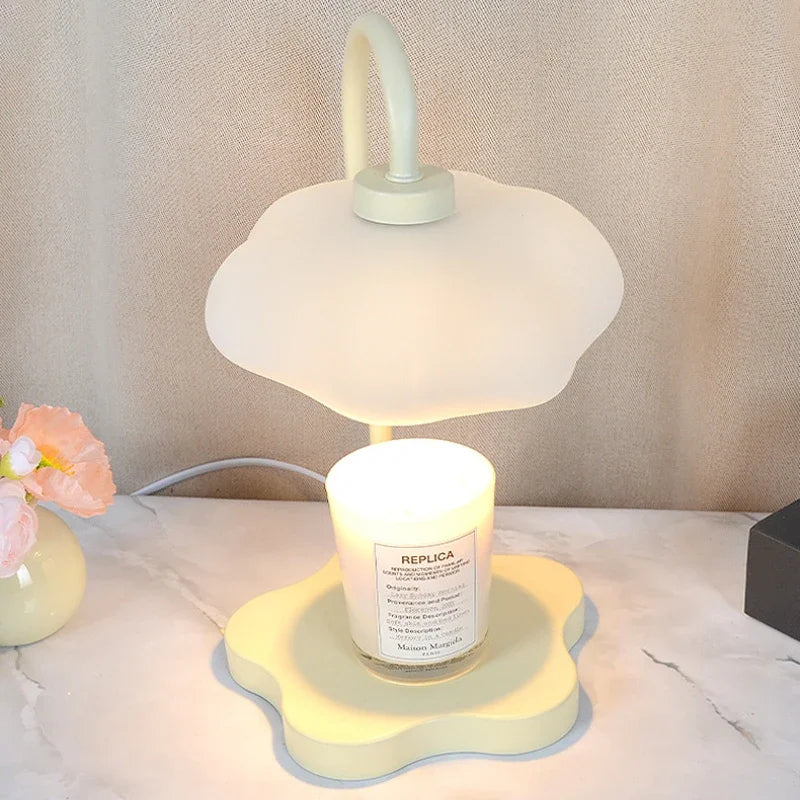 Creative Cloud-Shaped Wax Melt Lamp with Timer Aromatherapy Night Light, Scented Candle Warmer, Stylish Desk Table Lamp - The Shop At Crown Perth