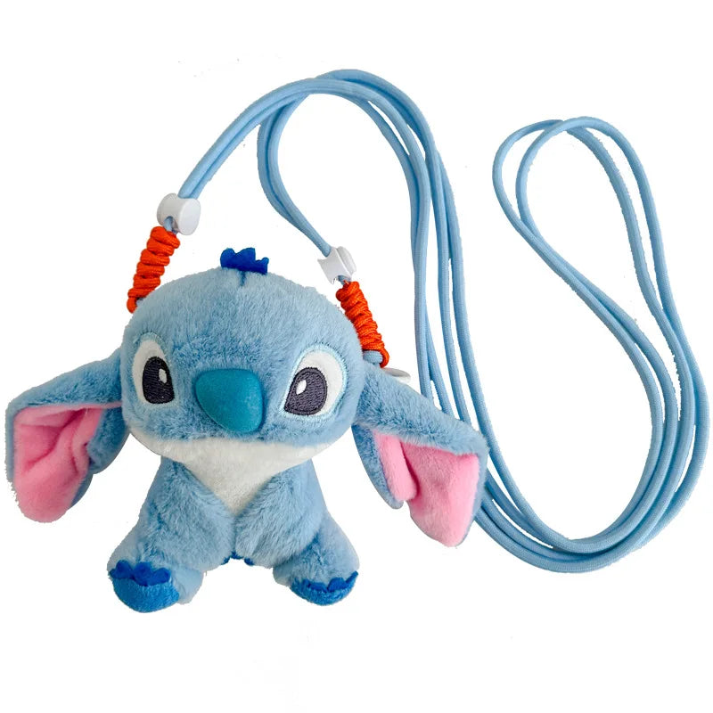 Plush Mobile Phone Bracket Kawaii Stitch Retractable Bracket Back Clip Slung Chain Lanyard Convenient Anti-fall Universal - The Shop At Crown Perth