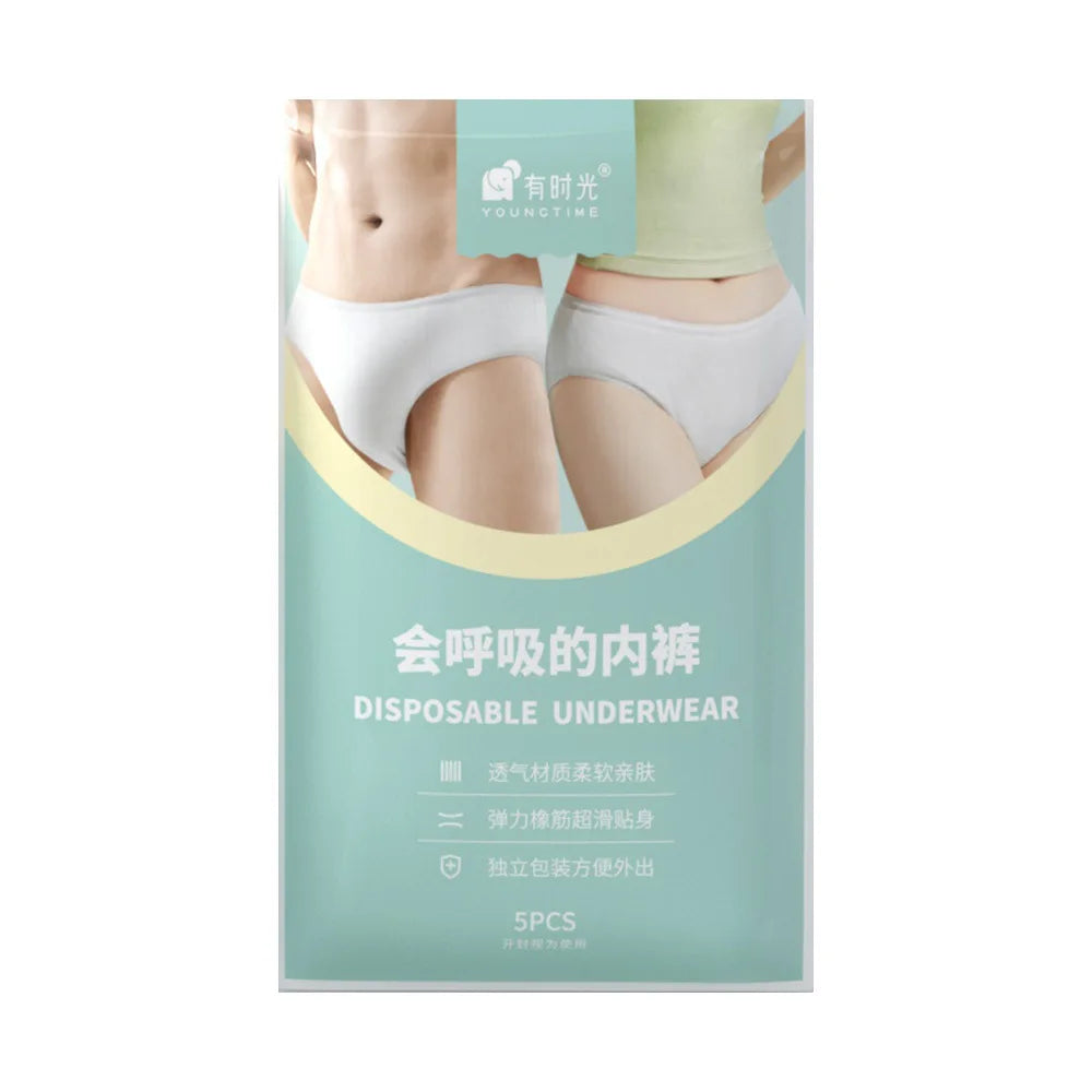 40pcs High-quality Breathable Disposable Panties for Women & Men Travel Soft Non-Woven Material Disposable Underwear JJ-039 - The Shop At Crown Perth