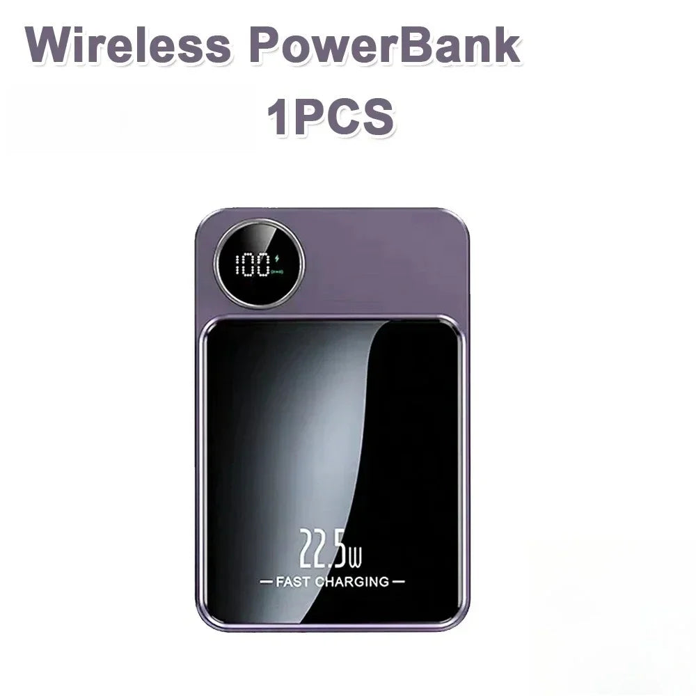22.5W Fast Charging Wireless Magnetic Power Bank Portable External Battery 10000mAh PowerBank Adapter for IPhone Samsung Huawei - The Shop At Crown Perth