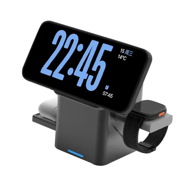 3-in-1 Magnetic Wireless Charger Stand – Fast Charging for iPhone, iWatch & AirPods - The Shop At Crown Perth