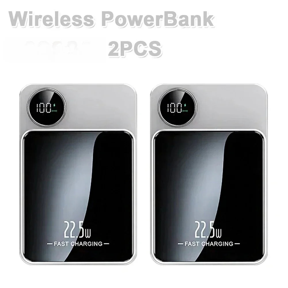 22.5W Fast Charging Wireless Magnetic Power Bank Portable External Battery 10000mAh PowerBank Adapter for IPhone Samsung Huawei - The Shop At Crown Perth