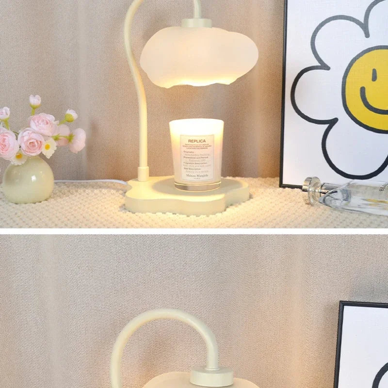 Creative Cloud-Shaped Wax Melt Lamp with Timer Aromatherapy Night Light, Scented Candle Warmer, Stylish Desk Table Lamp - The Shop At Crown Perth