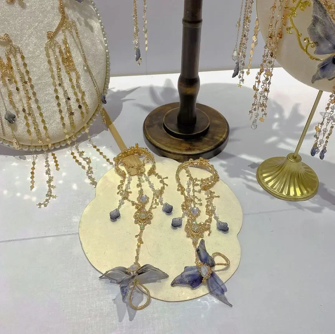 Fairy Mermaid Hair Crown Handmade Hair Accessories Ancient Style Flow Princess Jewelry Set - The Shop At Crown Perth