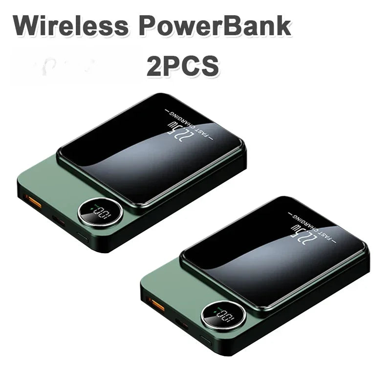 22.5W Fast Charging Wireless Magnetic Power Bank Portable External Battery 10000mAh PowerBank Adapter for IPhone Samsung Huawei - The Shop At Crown Perth