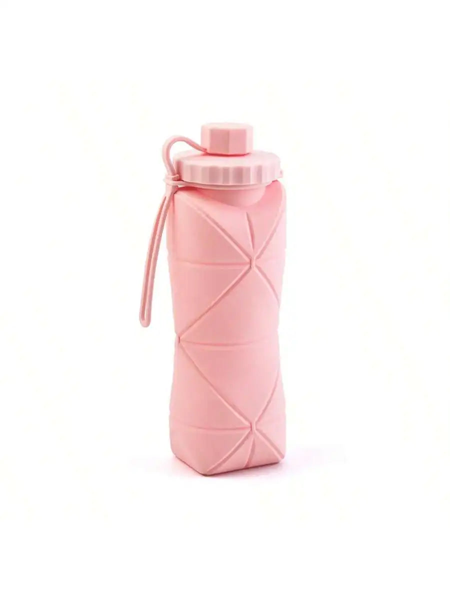 1Pc 600mlLarge Collapsible Silicone Cup-Portable Travel Water Bottle for Outdoor, Food-Grade with Fresh Colors, Foldable Design - The Shop At Crown Perth