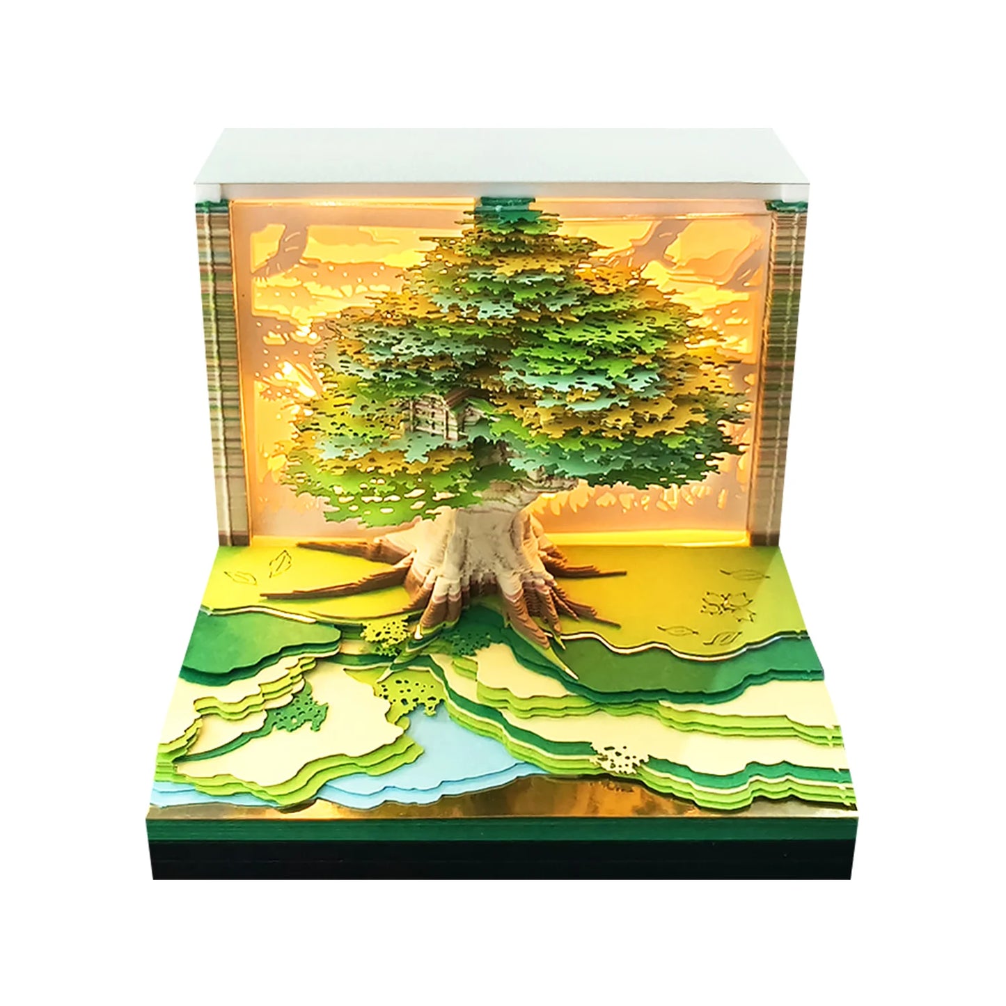 Omoshiroi Block 2026 Calendar Memo Pad 3D Carving Notepad TearOff Paper Memo Pad Block Notes Castle SKY Calendar Christmas Gift - The Shop At Crown Perth