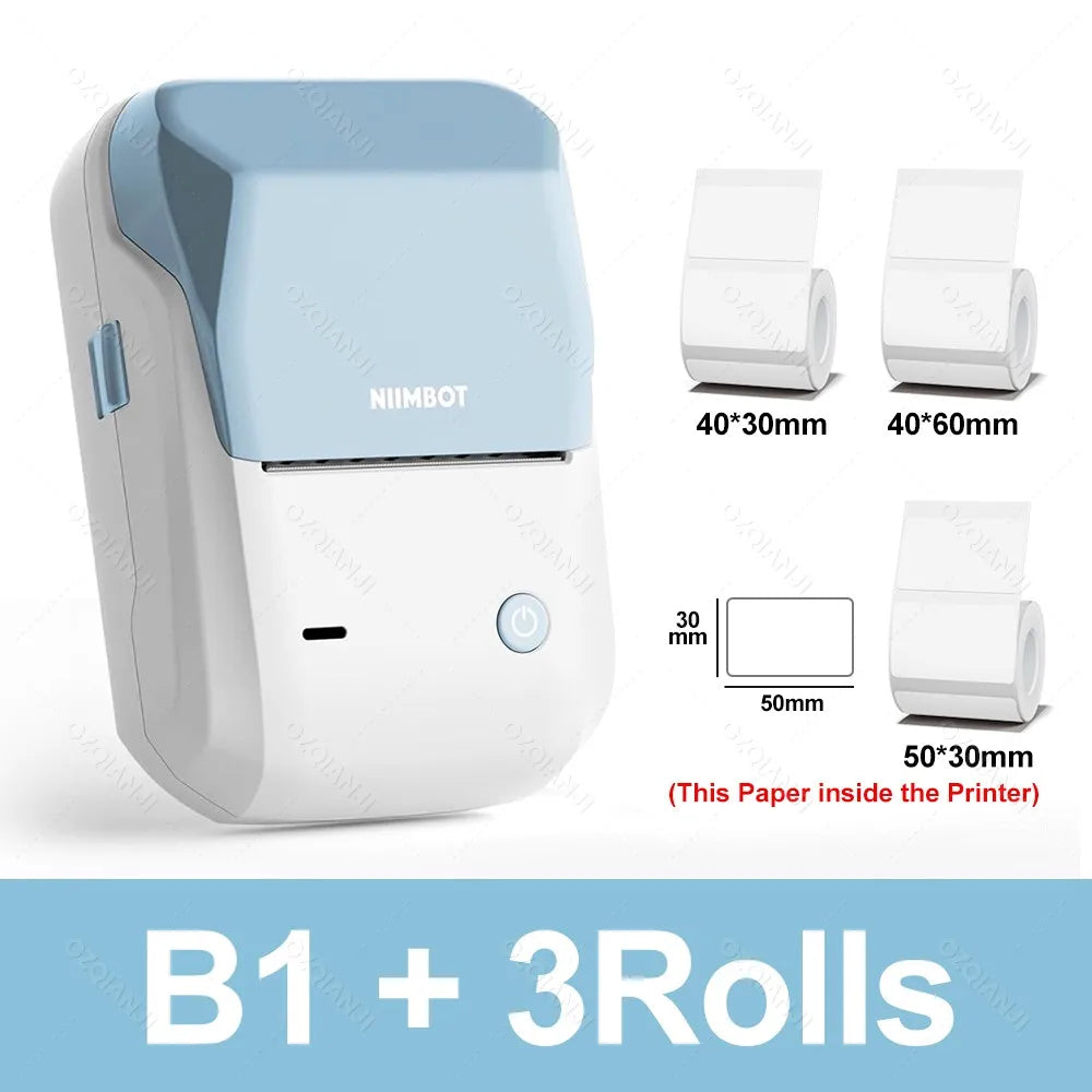 B1 Portable Thermal Label Printer – 2-Inch Bluetooth Sticker & Waterproof Label Maker - The Shop At Crown Perth