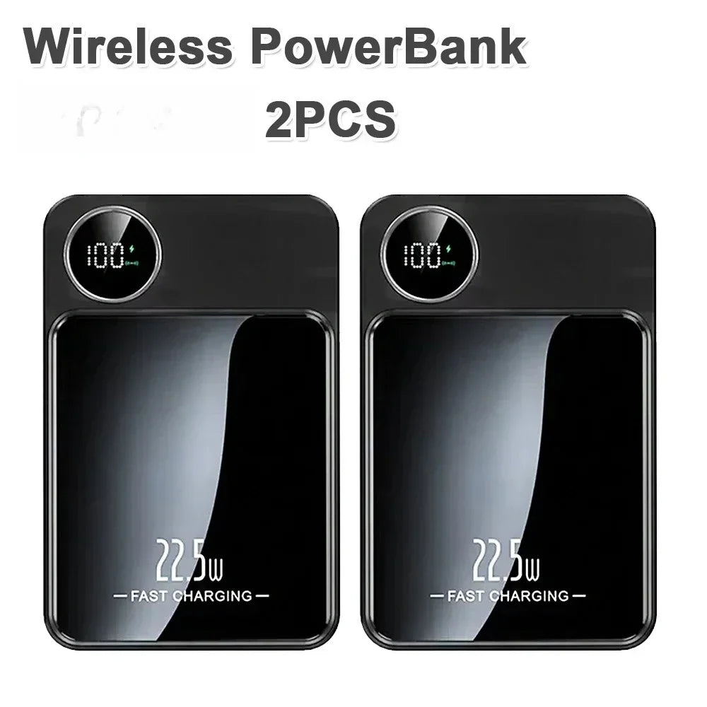 22.5W Fast Charging Wireless Magnetic Power Bank Portable External Battery 10000mAh PowerBank Adapter for IPhone Samsung Huawei - The Shop At Crown Perth
