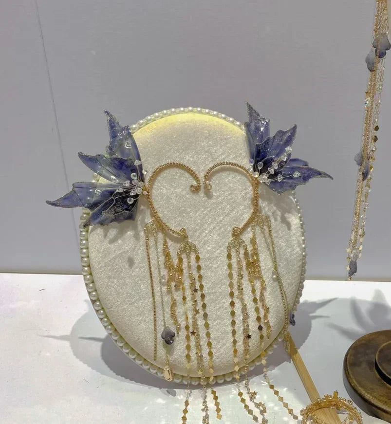 Fairy Mermaid Hair Crown Handmade Hair Accessories Ancient Style Flow Princess Jewelry Set - The Shop At Crown Perth