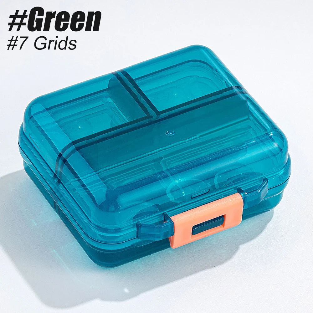 1PCS Portable Travel Pill Organizer with 7/8 Compartments,Weekly Pill Case Waterproof Pill Box for Daily Vitamins and Medicine - The Shop At Crown Perth