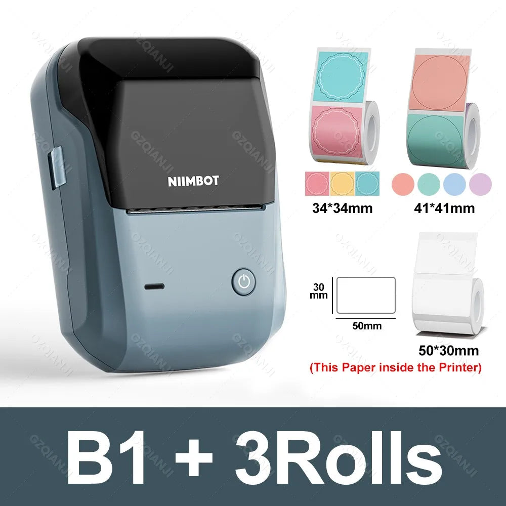 B1 Mini Bluetooth Label Printer for Round UV Stickers - The Shop At Crown Perth