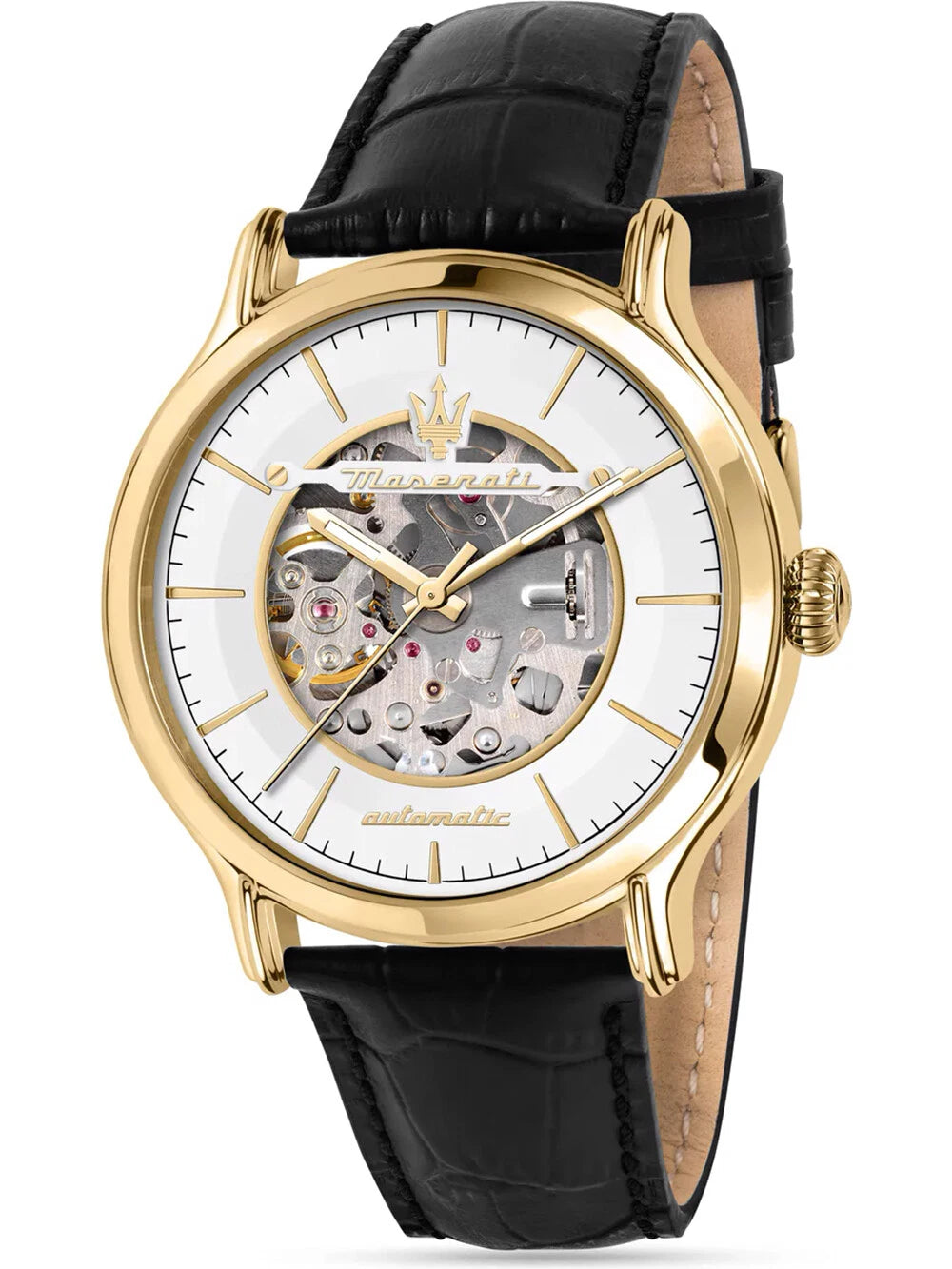 Maserati Epoca 45mm Skeleton Automatic Watch- R8821118011 - The Shop At Crown Perth