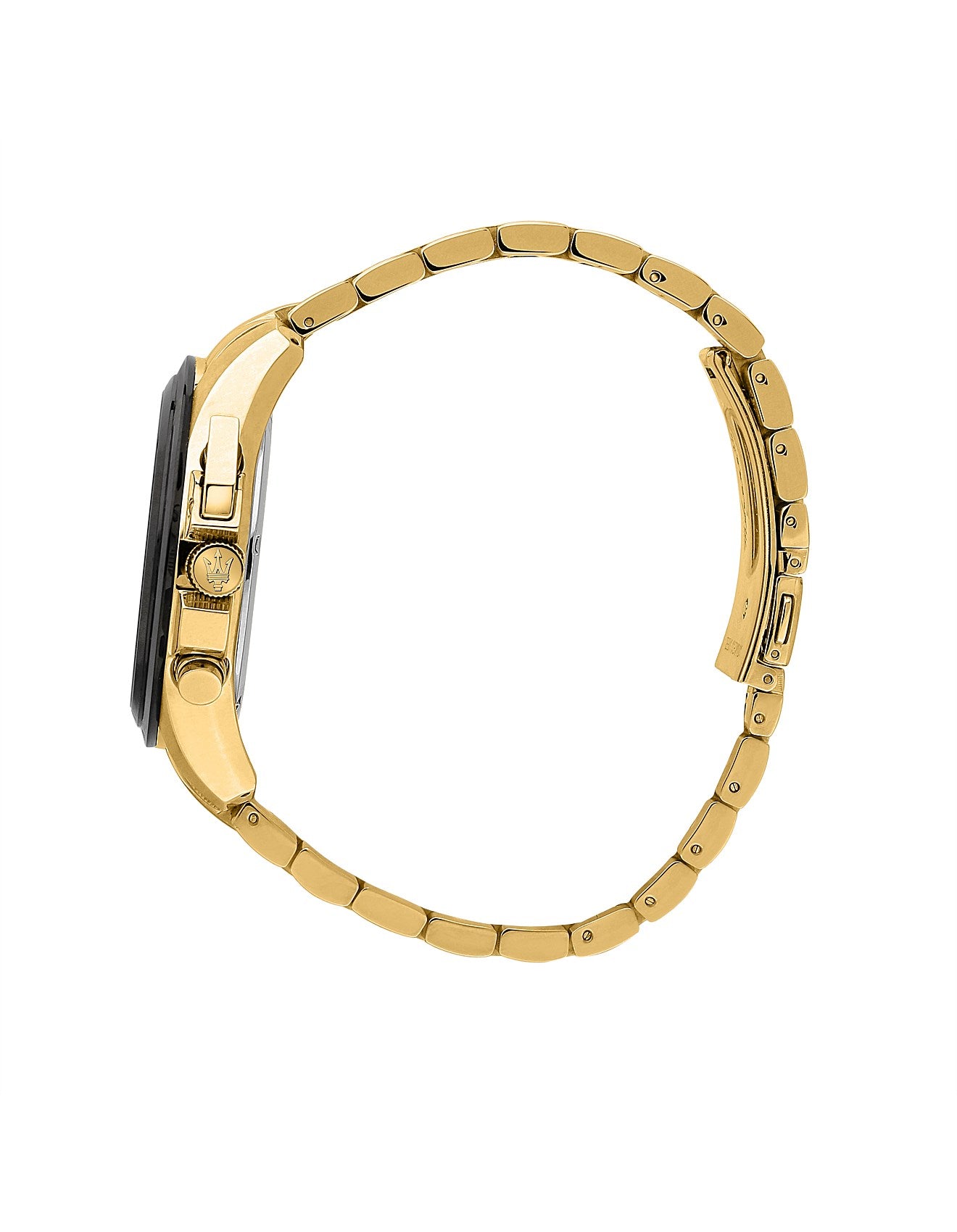 Maserati Men's Traguardo (45mm) Skeleton Chronograph Dial / Gold Stainless Steel Bracelet- R8873612058 - The Shop At Crown Perth