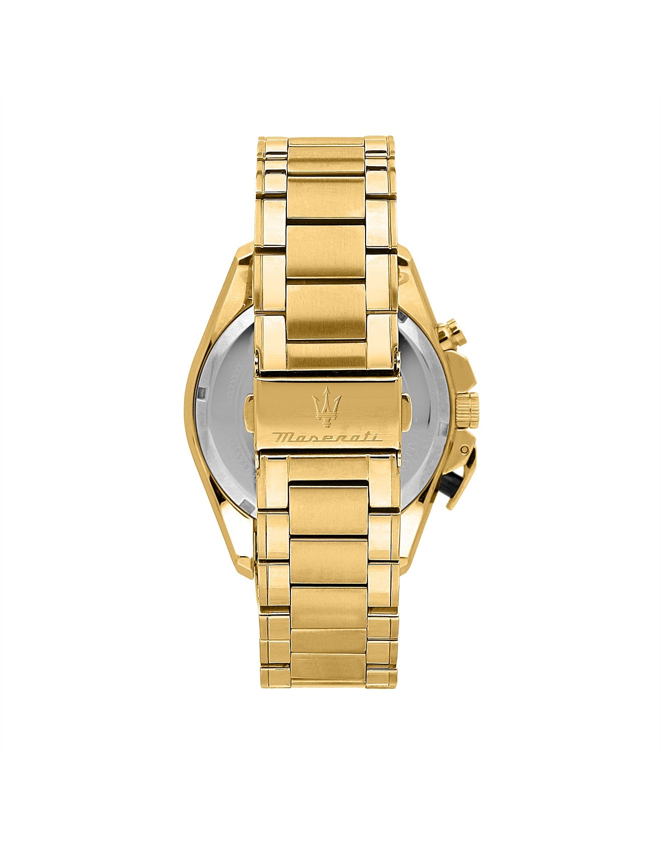 Maserati Men's Traguardo (45mm) Skeleton Chronograph Dial / Gold Stainless Steel Bracelet- R8873612058 - The Shop At Crown Perth