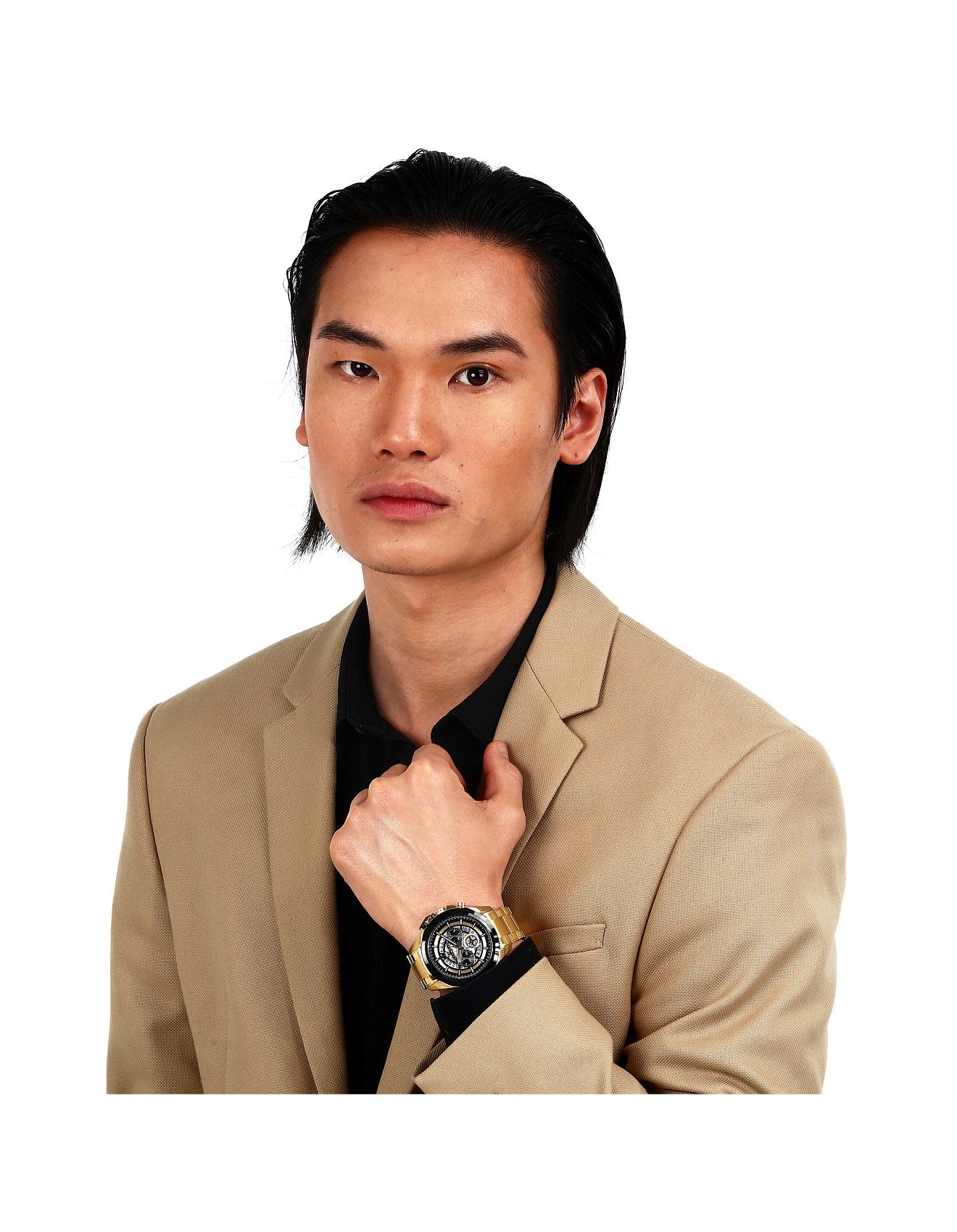 Maserati Men's Traguardo (45mm) Skeleton Chronograph Dial / Gold Stainless Steel Bracelet- R8873612058 - The Shop At Crown Perth