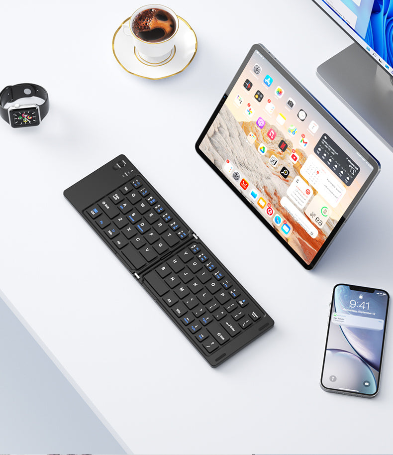 Ultra-Portable Wireless Folding Bluetooth Keyboard for Home, Office & Travel - The Shop At Crown Perth