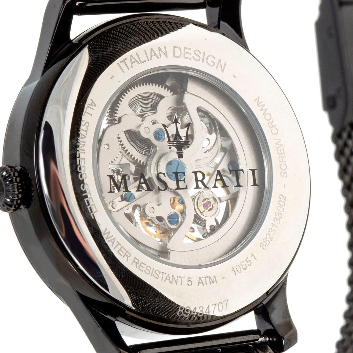 Maserati Ricordo 42mm Automatic Black Mesh Watch – R8823133004 - The Shop At Crown Perth