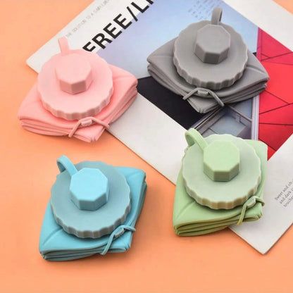 1Pc 600mlLarge Collapsible Silicone Cup-Portable Travel Water Bottle for Outdoor, Food-Grade with Fresh Colors, Foldable Design - The Shop At Crown Perth