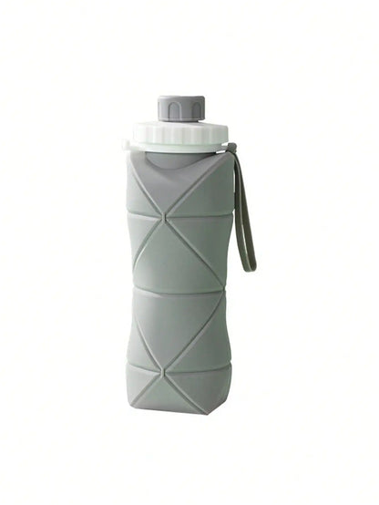 1Pc 600mlLarge Collapsible Silicone Cup-Portable Travel Water Bottle for Outdoor, Food-Grade with Fresh Colors, Foldable Design - The Shop At Crown Perth