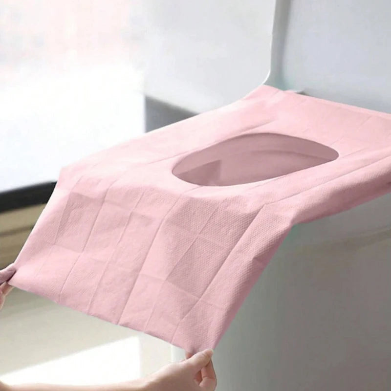 1pk/10pcs Disposable Toilet Seat Covers Waterproof & Portable Paper Toilet Mat For Hotel Travel Home Use Bathroom Decor Summer - The Shop At Crown Perth