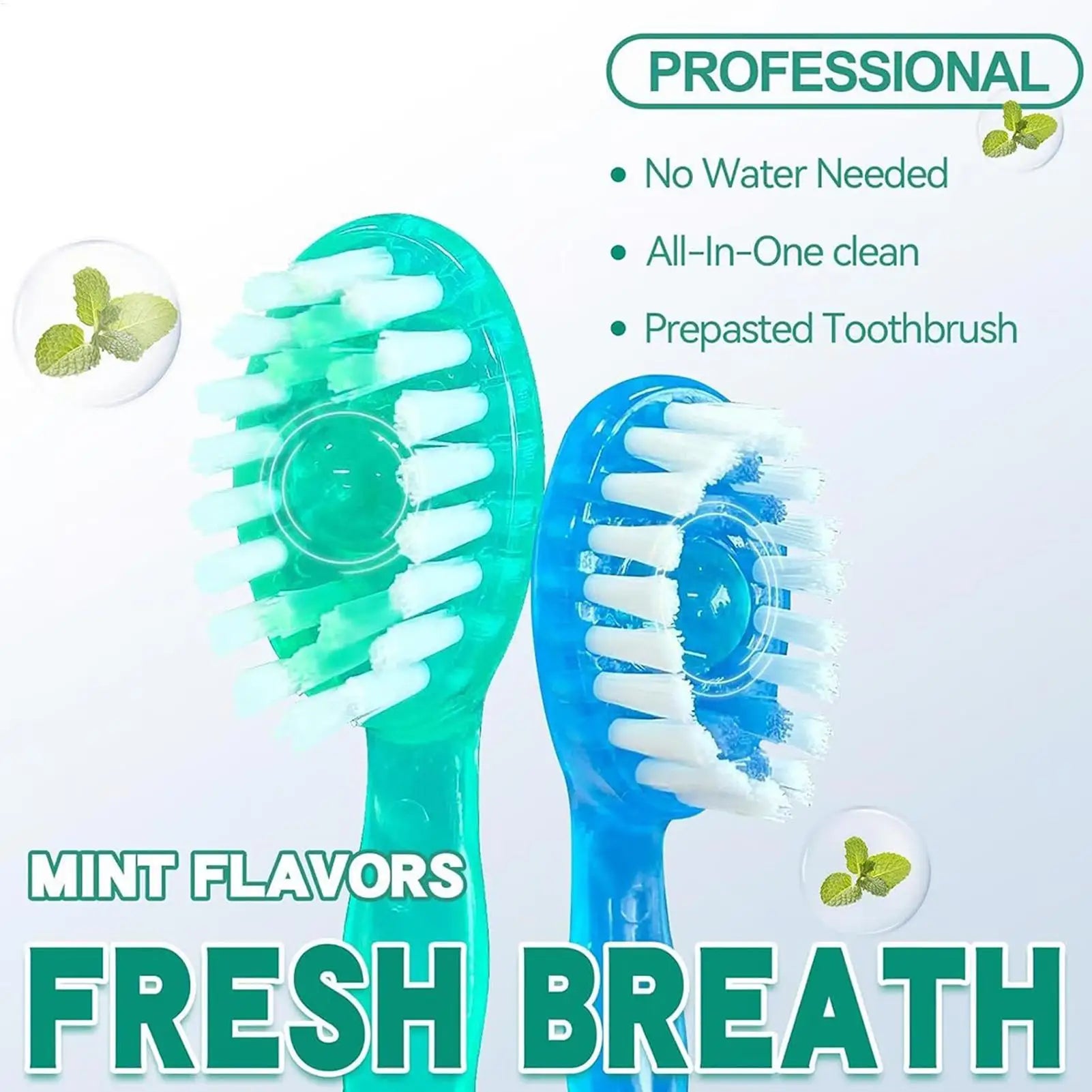 5-in-1 Mini Toothbrushes with Toothpaste Tongue Scraper Flosses Portable Soft Versatile Toothbrush Kit for Home and Travel - The Shop At Crown Perth