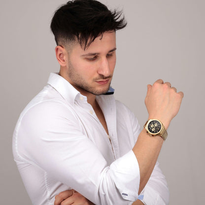 Maserati Gold Chrono Watch - The Shop At Crown Perth