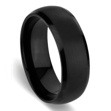 Mens Tungsten Ring Black - The Shop At Crown Perth