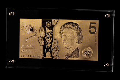24 Carat Gold Australian $20, $10 & $5 Banknote Replica – Premium Display Collectible - The Shop At Crown Perth
