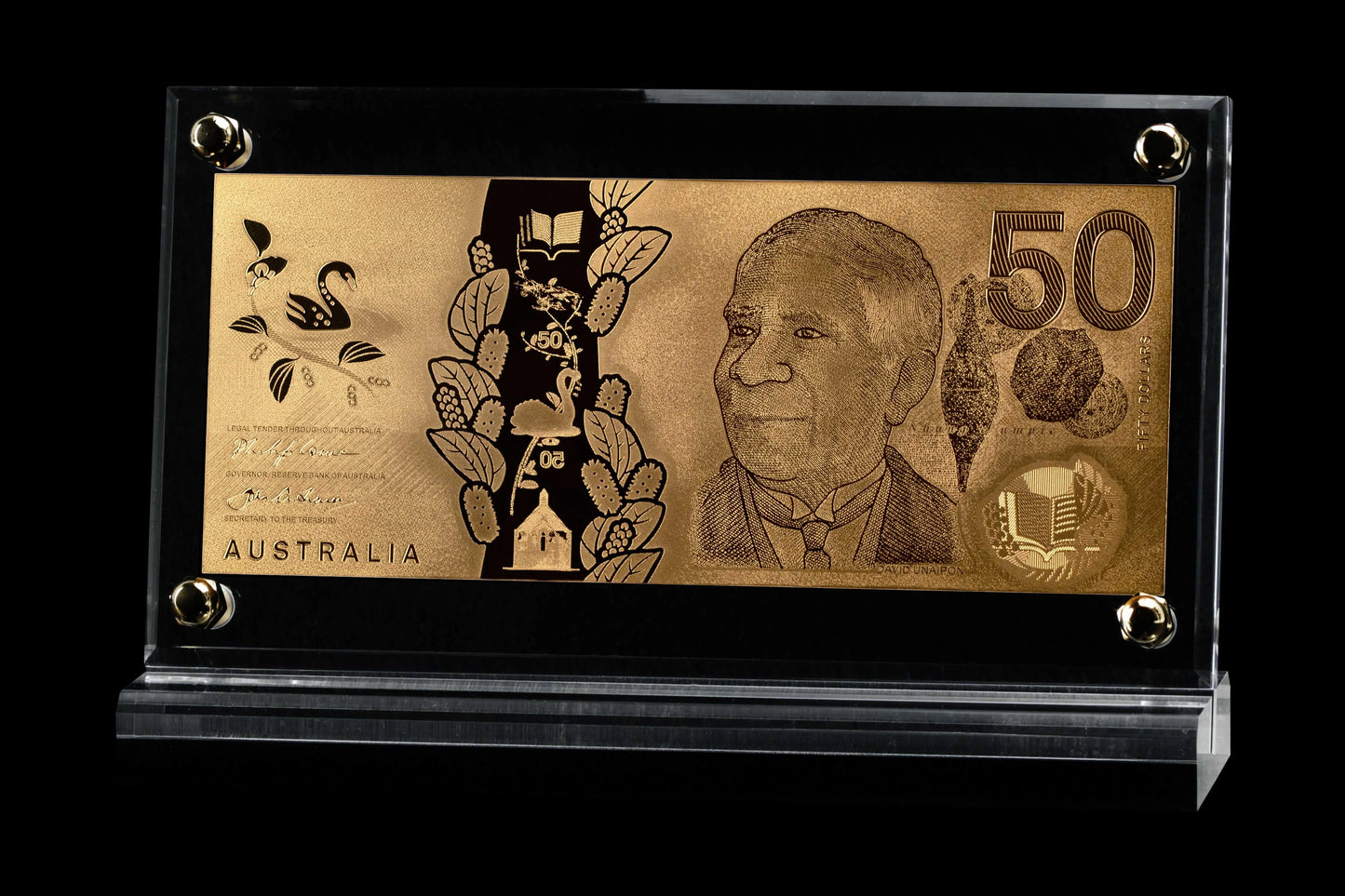 24 Carat Gold Australian $20, $10 & $5 Banknote