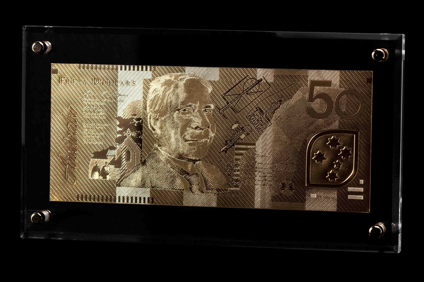 24 Carat Gold Australian $20, $10 & $5 Banknote