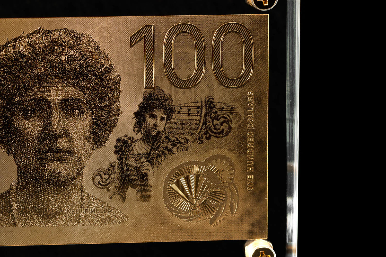 24 Carat Gold 2020 $100 Australian Banknote Replica – Premium Display Collectible - The Shop At Crown Perth