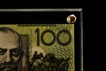 24 Carat Gold 2020 $100 Australian Banknote Replica – Premium Display Collectible - The Shop At Crown Perth