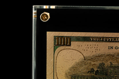 24 Carat Gold USD $100 Coloured Banknote Replica – Premium Display Collectible - The Shop At Crown Perth