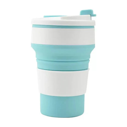 Collapsible Silicone Travel Cup with Lid - Portable and Reusable Drinking Cup for Camping, Hiking, and Outdoor Activities - The Shop At Crown Perth