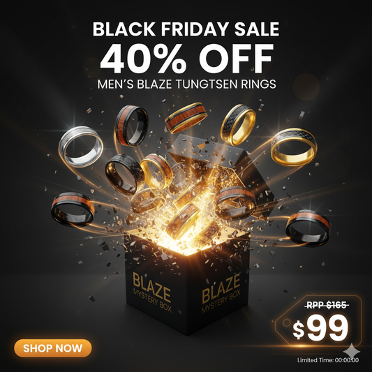 Men’s Tungsten Ring Mystery Box- Black Friday Sale - The Shop At Crown Perth