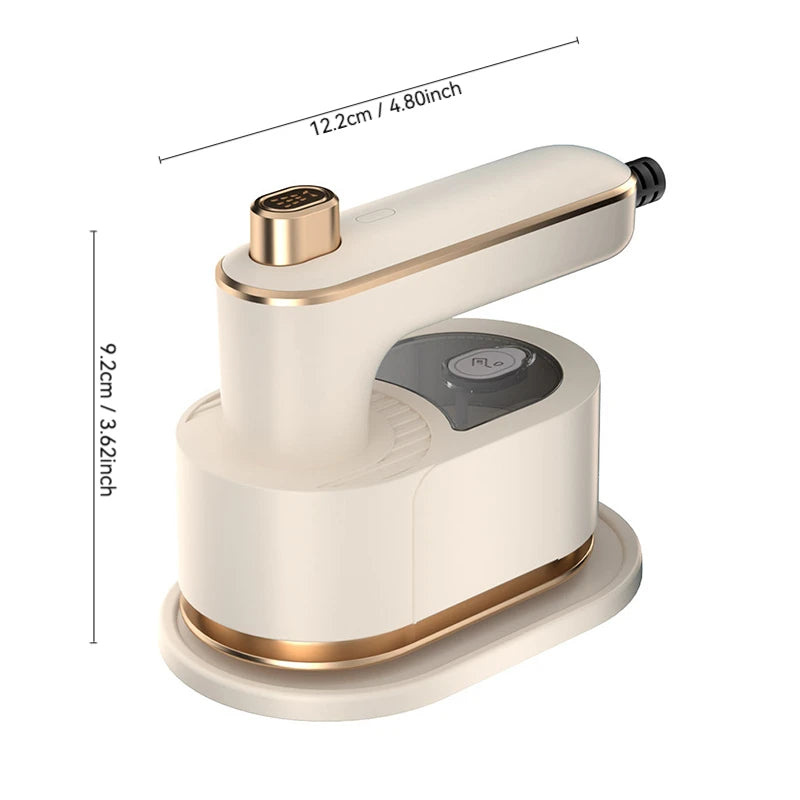 Portable Mini Dry Iron with Continuous Steam Output Stainless Steel Soleplate for Home & Travel Clothes Folding - The Shop At Crown Perth
