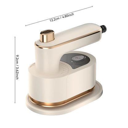 Portable Mini Dry Iron with Continuous Steam Output Stainless Steel Soleplate for Home & Travel Clothes Folding - The Shop At Crown Perth