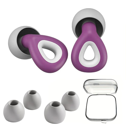 HUAK 1 pair of silicone earplugs, ear protection, hearing protection,swim, sleep, work, travel and other scenes, noise reduction - The Shop At Crown Perth
