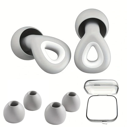 HUAK 1 pair of silicone earplugs, ear protection, hearing protection,swim, sleep, work, travel and other scenes, noise reduction - The Shop At Crown Perth
