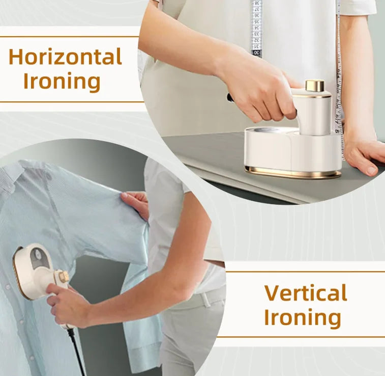 Portable Mini Dry Iron with Continuous Steam Output Stainless Steel Soleplate for Home & Travel Clothes Folding - The Shop At Crown Perth