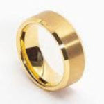 Mens Tungsten Ring Gold - The Shop At Crown Perth