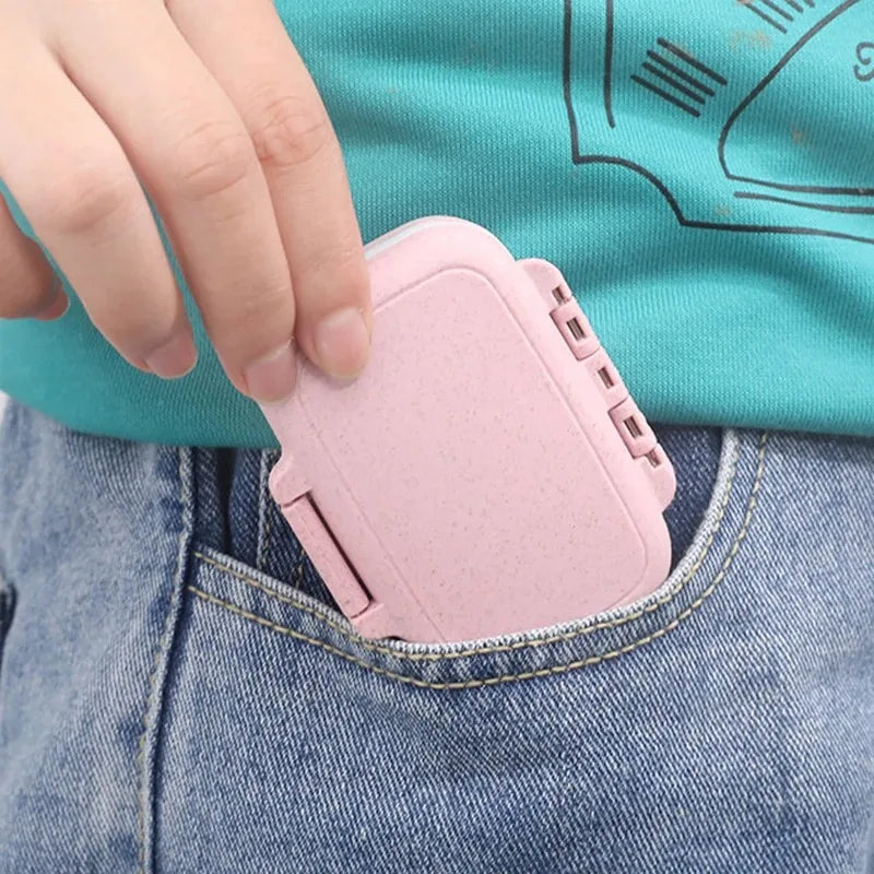 Mini Portable Pills Organizer Case 3 Grids PillBox Tablet Storage Container Weekly Medicine Pill's Box Pill Case Drug Dispense - The Shop At Crown Perth