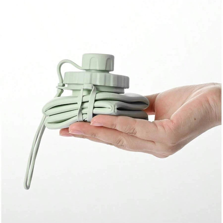 1Pc 600mlLarge Collapsible Silicone Cup-Portable Travel Water Bottle for Outdoor, Food-Grade with Fresh Colors, Foldable Design - The Shop At Crown Perth