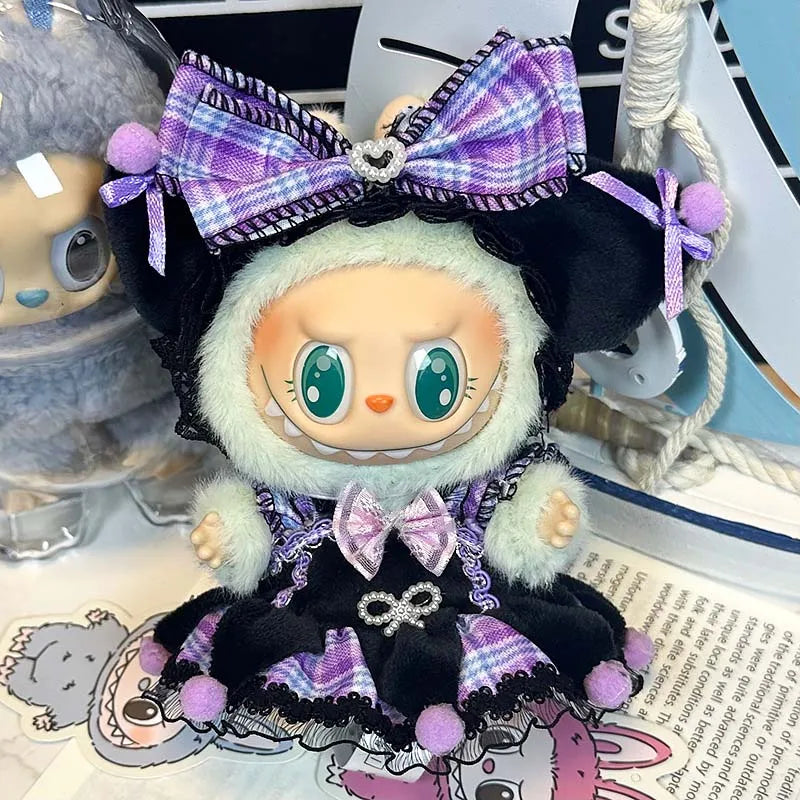 For 17cm Labubu V2 V1 Purple Dress Doll Clothes Outfit Accessories Idol Doll Clothing for  Labubu Ropa Accessories Clothes - The Shop At Crown Perth